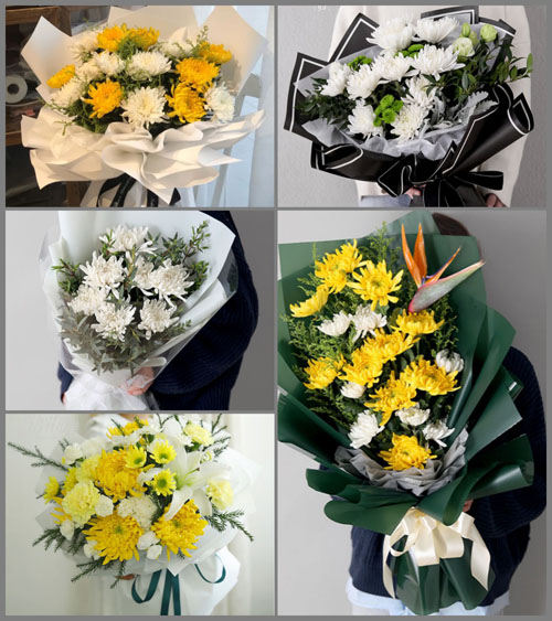 贵州遵义汇川区高桥街道干田社区白事花束代送